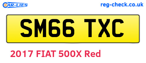 SM66TXC are the vehicle registration plates.