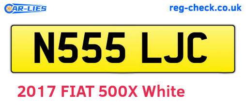 N555LJC are the vehicle registration plates.