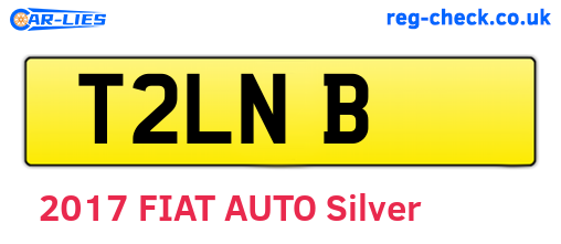 T2LNB are the vehicle registration plates.