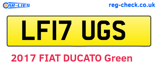 LF17UGS are the vehicle registration plates.