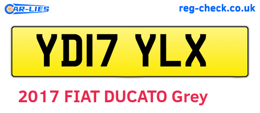 YD17YLX are the vehicle registration plates.