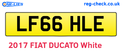 LF66HLE are the vehicle registration plates.