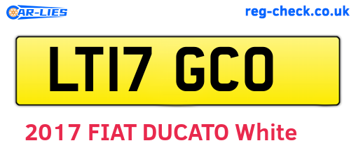 LT17GCO are the vehicle registration plates.