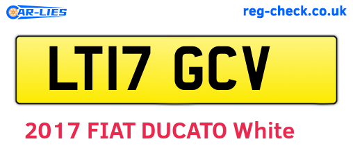 LT17GCV are the vehicle registration plates.