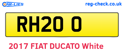 RH200 are the vehicle registration plates.