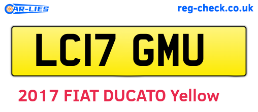 LC17GMU are the vehicle registration plates.