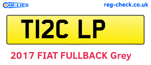 T12CLP are the vehicle registration plates.