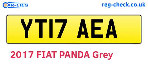 YT17AEA are the vehicle registration plates.