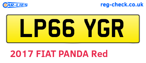 LP66YGR are the vehicle registration plates.