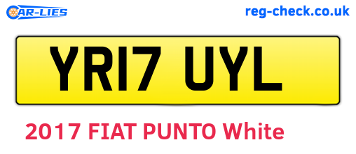 YR17UYL are the vehicle registration plates.