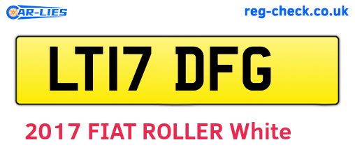 LT17DFG are the vehicle registration plates.