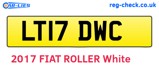 LT17DWC are the vehicle registration plates.