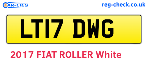 LT17DWG are the vehicle registration plates.