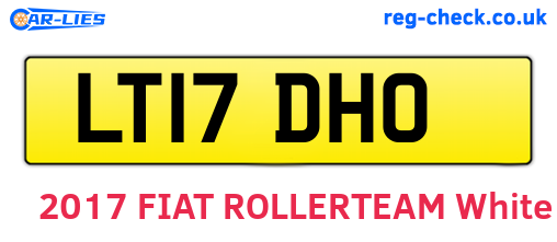 LT17DHO are the vehicle registration plates.