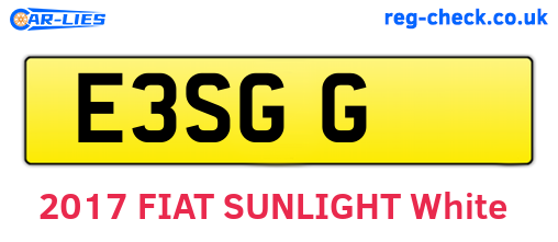 E3SGG are the vehicle registration plates.