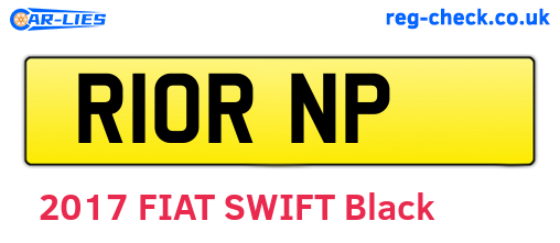 R10RNP are the vehicle registration plates.