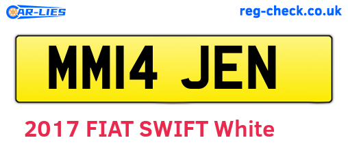 MM14JEN are the vehicle registration plates.