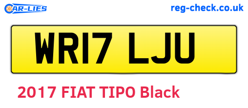 WR17LJU are the vehicle registration plates.