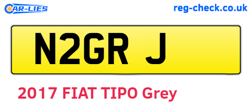 N2GRJ are the vehicle registration plates.