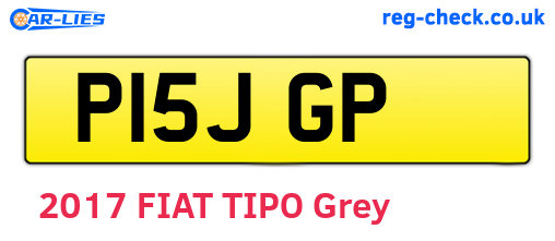 P15JGP are the vehicle registration plates.