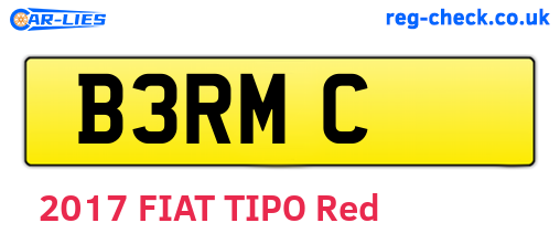 B3RMC are the vehicle registration plates.