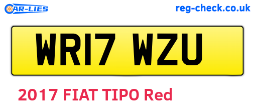 WR17WZU are the vehicle registration plates.