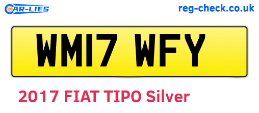 WM17WFY are the vehicle registration plates.