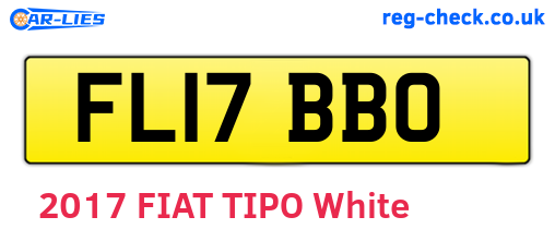 FL17BBO are the vehicle registration plates.