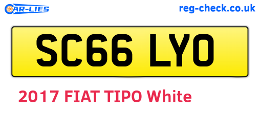 SC66LYO are the vehicle registration plates.