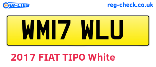 WM17WLU are the vehicle registration plates.