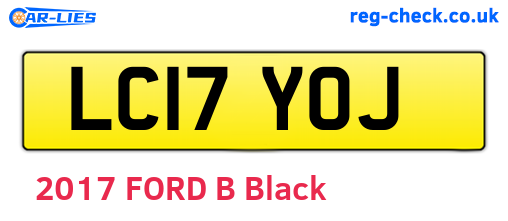 LC17YOJ are the vehicle registration plates.