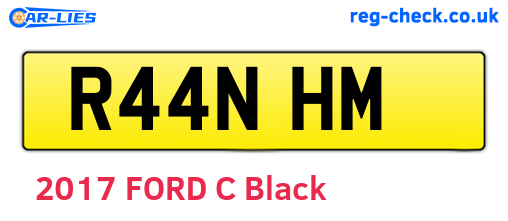 R44NHM are the vehicle registration plates.