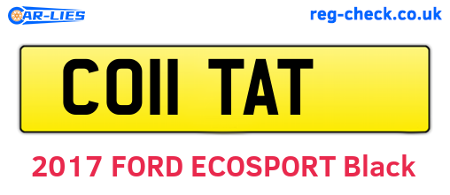 CO11TAT are the vehicle registration plates.