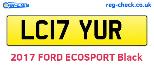 LC17YUR are the vehicle registration plates.