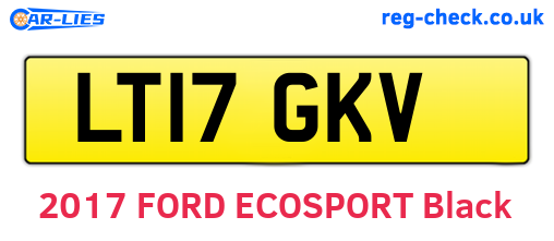 LT17GKV are the vehicle registration plates.