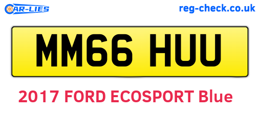 MM66HUU are the vehicle registration plates.