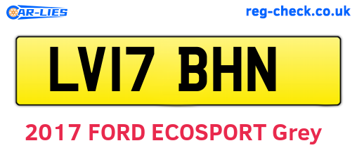 LV17BHN are the vehicle registration plates.