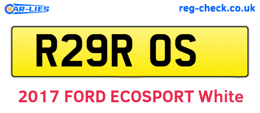 R29ROS are the vehicle registration plates.