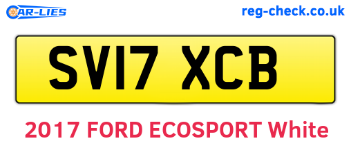 SV17XCB are the vehicle registration plates.