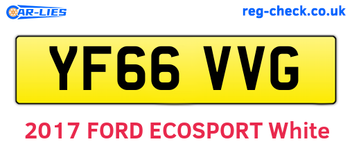 YF66VVG are the vehicle registration plates.