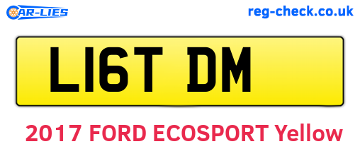 L16TDM are the vehicle registration plates.