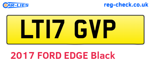LT17GVP are the vehicle registration plates.