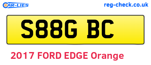 S88GBC are the vehicle registration plates.