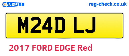 M24DLJ are the vehicle registration plates.