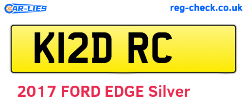 K12DRC are the vehicle registration plates.