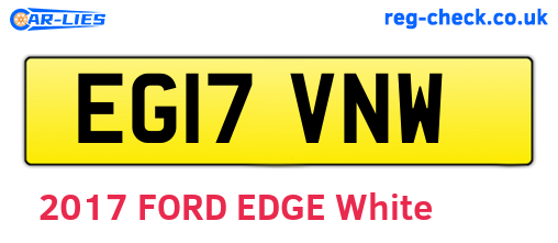 EG17VNW are the vehicle registration plates.