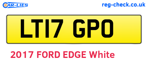 LT17GPO are the vehicle registration plates.