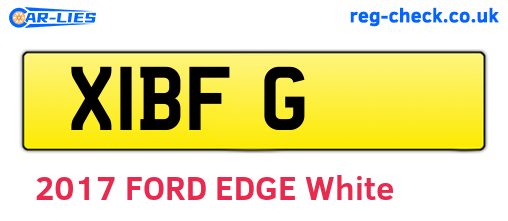 X1BFG are the vehicle registration plates.