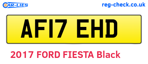 AF17EHD are the vehicle registration plates.