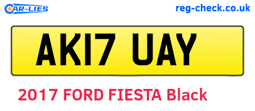 AK17UAY are the vehicle registration plates.